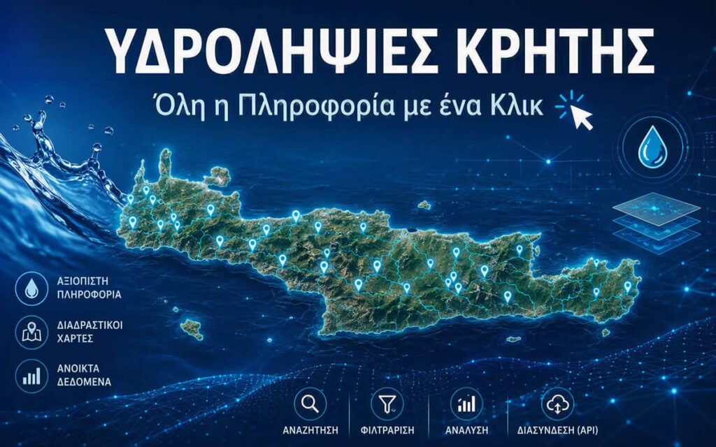 Αδειοδοτημένες Υδροληψίες Κρήτης Όλη η Πληροφορία με ένα Κλικ
