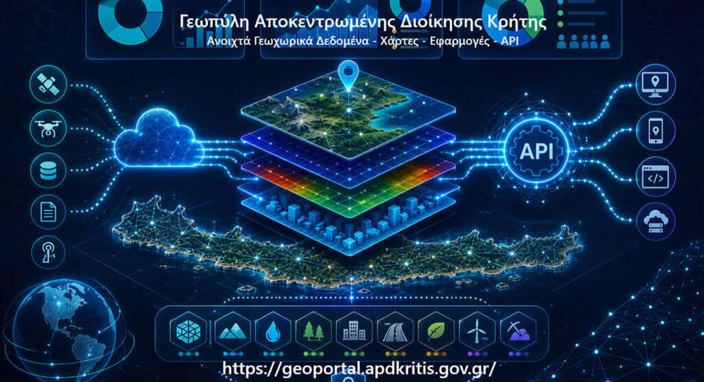 Γεωπύλη Αποκεντρωμένης Διοίκησης Κρήτης Καινοτομία στην Αξιοποίηση Γεωχωρικών Δεδομένων